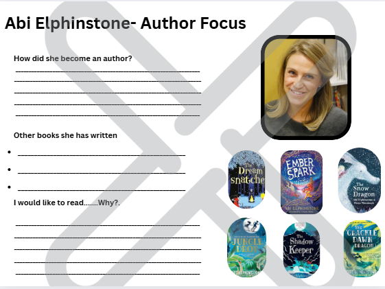 Author Focus Worksheet-Abi Elphinstone
