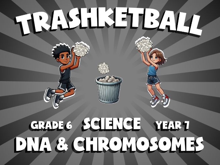 DNA & Chromosomes TRASHKETBALL Science Game | No-Prep Year 7 Review Activity