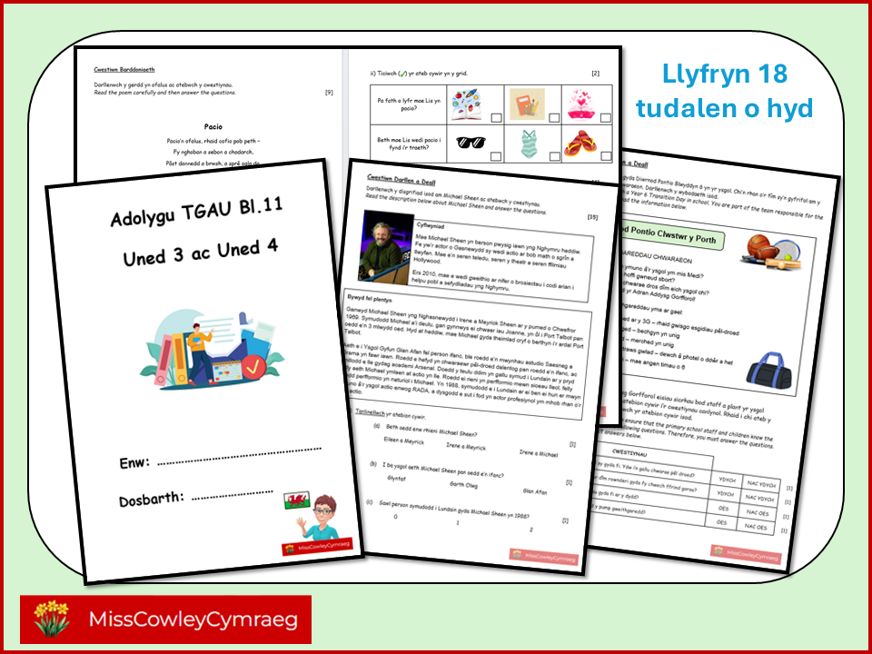 Llyfryn Adolygu TGAU - Uned 3 a 4   (Part 2)