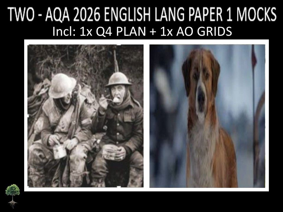 TWO - AQA PAPER 1 | 2026 FULL MOCKS | Q4 PLAN | AO GRIDS