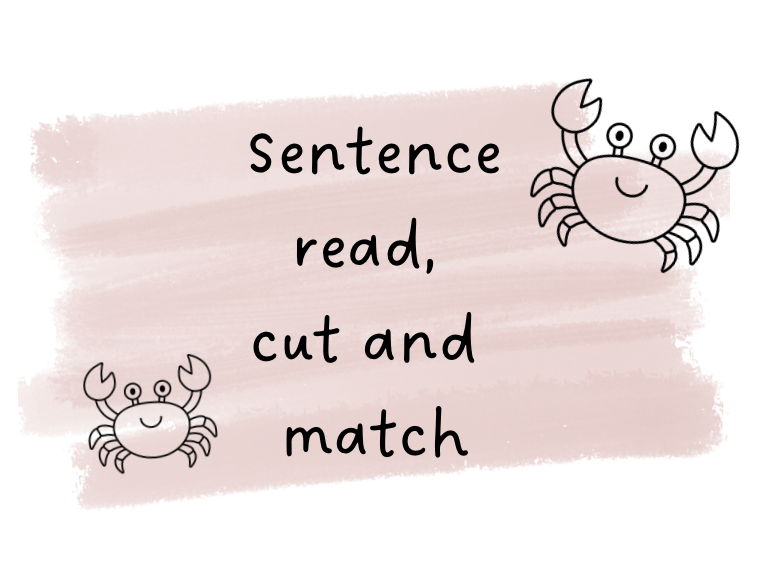 Sentence Read, Cut and Match