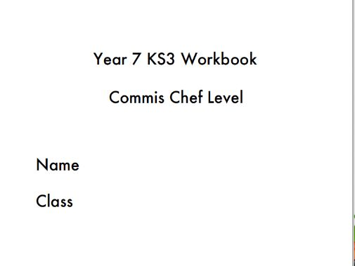 Food Prep & Nutrition Booklet - KS3