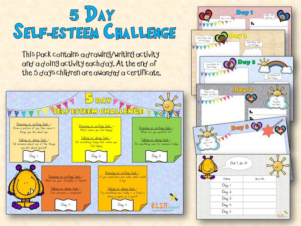 Self esteem 5 day challenge - ELSA Support