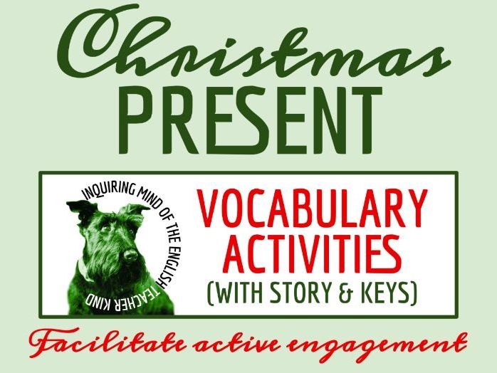"The Christmas Present" by Richmal Crompton Vocabulary Activities | Winter Holiday Crossword Puzzle