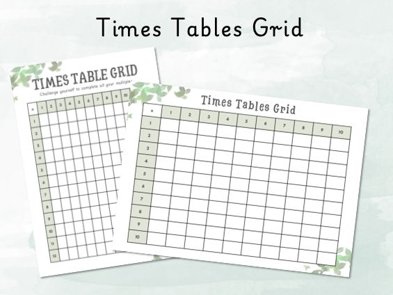 Times Table Grid