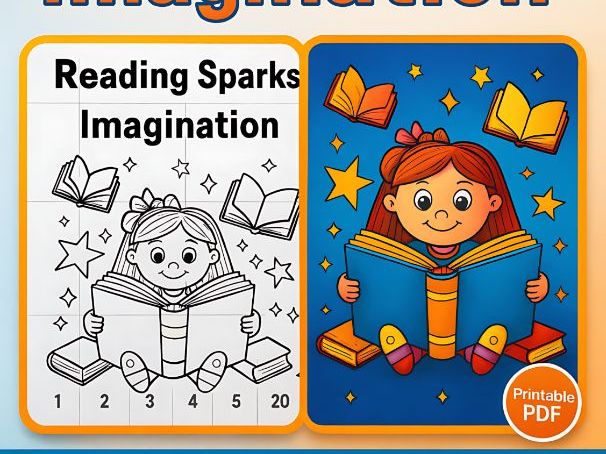 Reading Sparks Imagination Poster