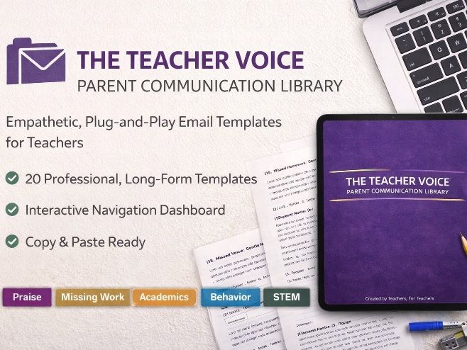The Teacher Voice: Professional Parent Communication Email Library