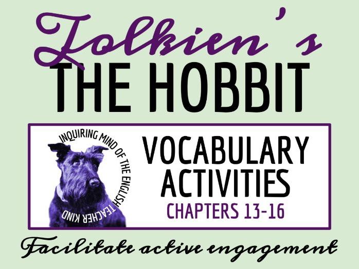 The Hobbit Chapters 13, 14, 15, and 16 Vocabulary Games | Crossword Puzzle | Word Search