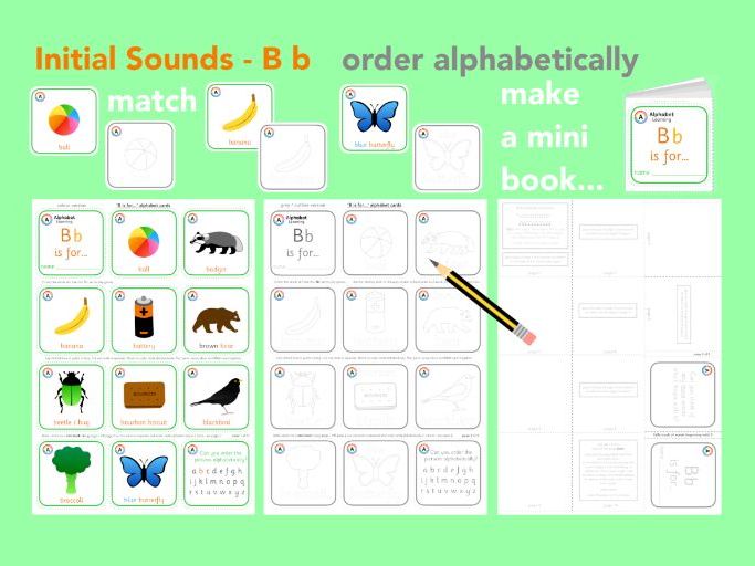 Phase 2 Phonics The b Letter sound Teaching Resources