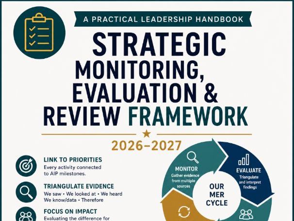 Strategic Monitoring, Evaluation & Review (MER) Framework | 39-Week School Improvement Calendar