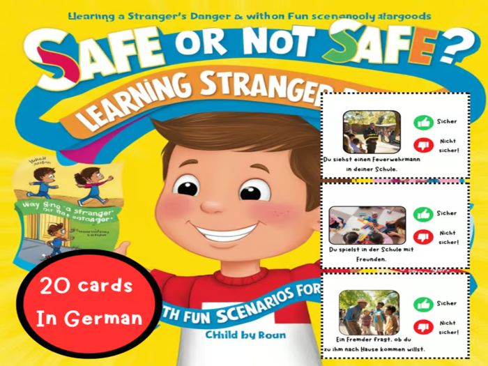 Safe or Not Safe? Learning Stranger Danger with Fun Scenarios for Kids Version in German