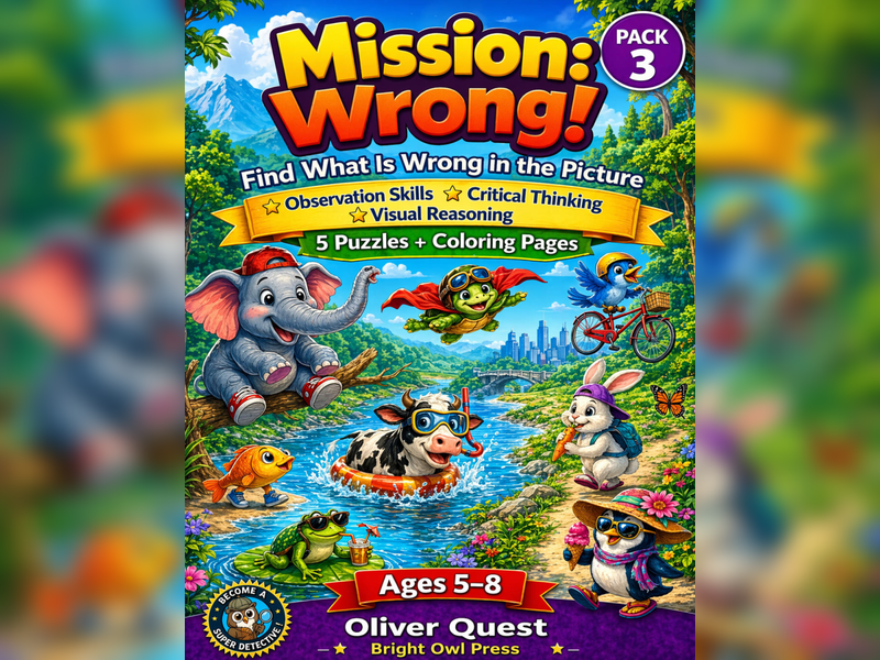 Mission: Wrong ! worksheets / Activity Pack 3