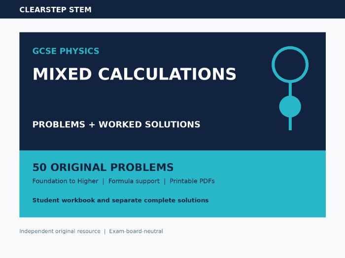 GCSE Physics Mixed Problems and Solutions