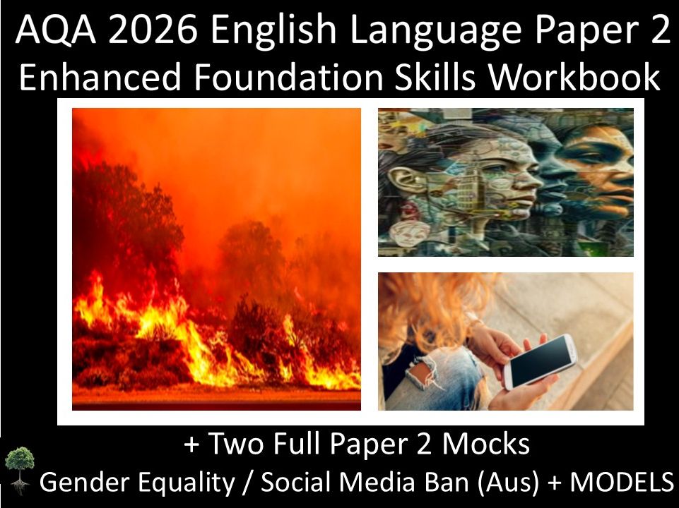 AQA 2026 English Language Paper 2 : Enhanced Foundation Skills Workbook + MODELS