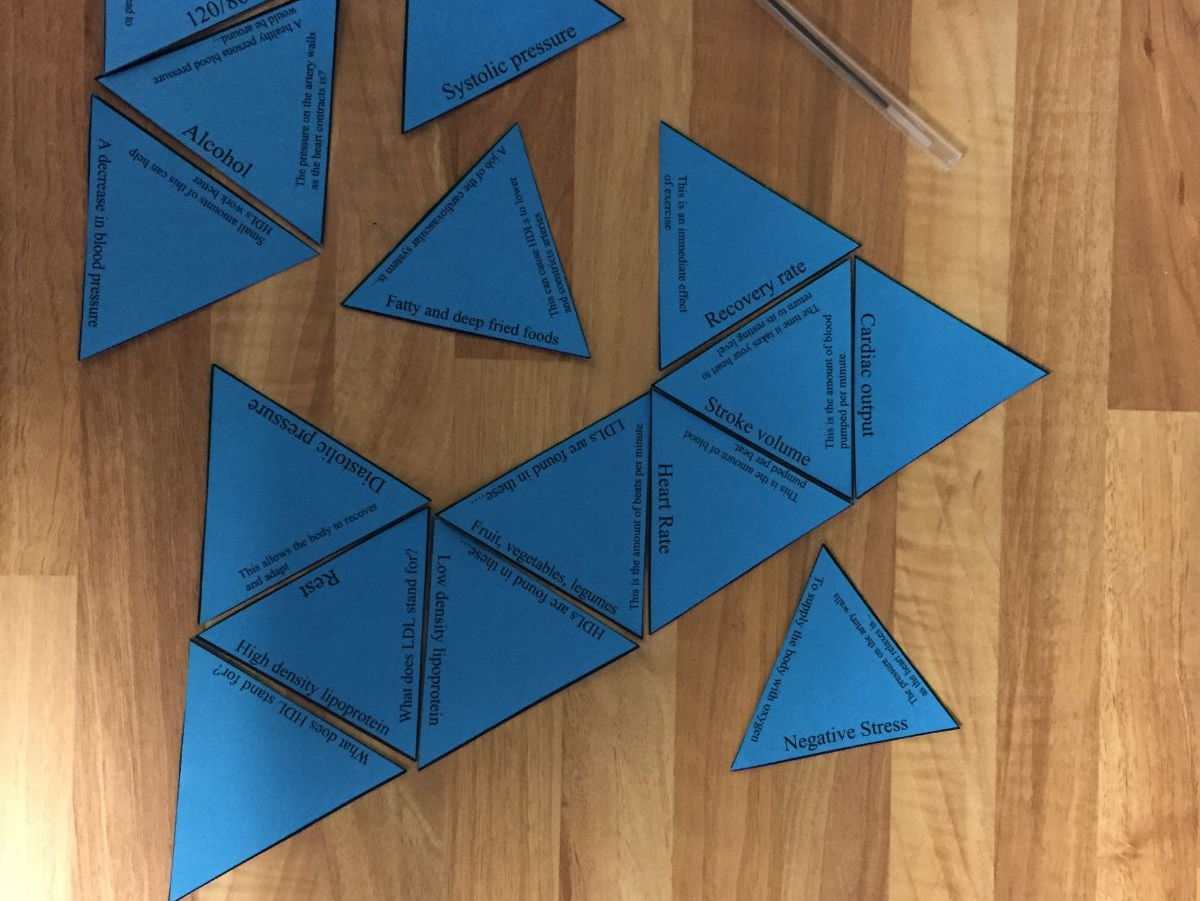 GCSE PE OCR 9-1 ENTIRE COURSE (paper 1 & 2) Tarsia Triangle Puzzles