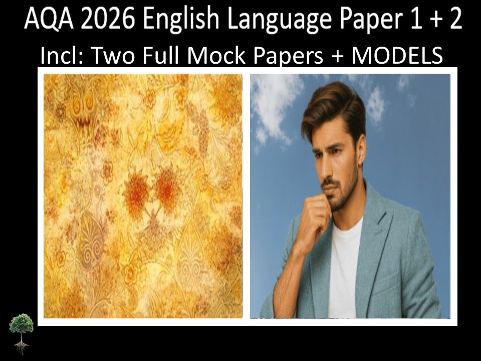 Two AQA 2026 English Language Paper 1 + 2 Mocks | MODELS