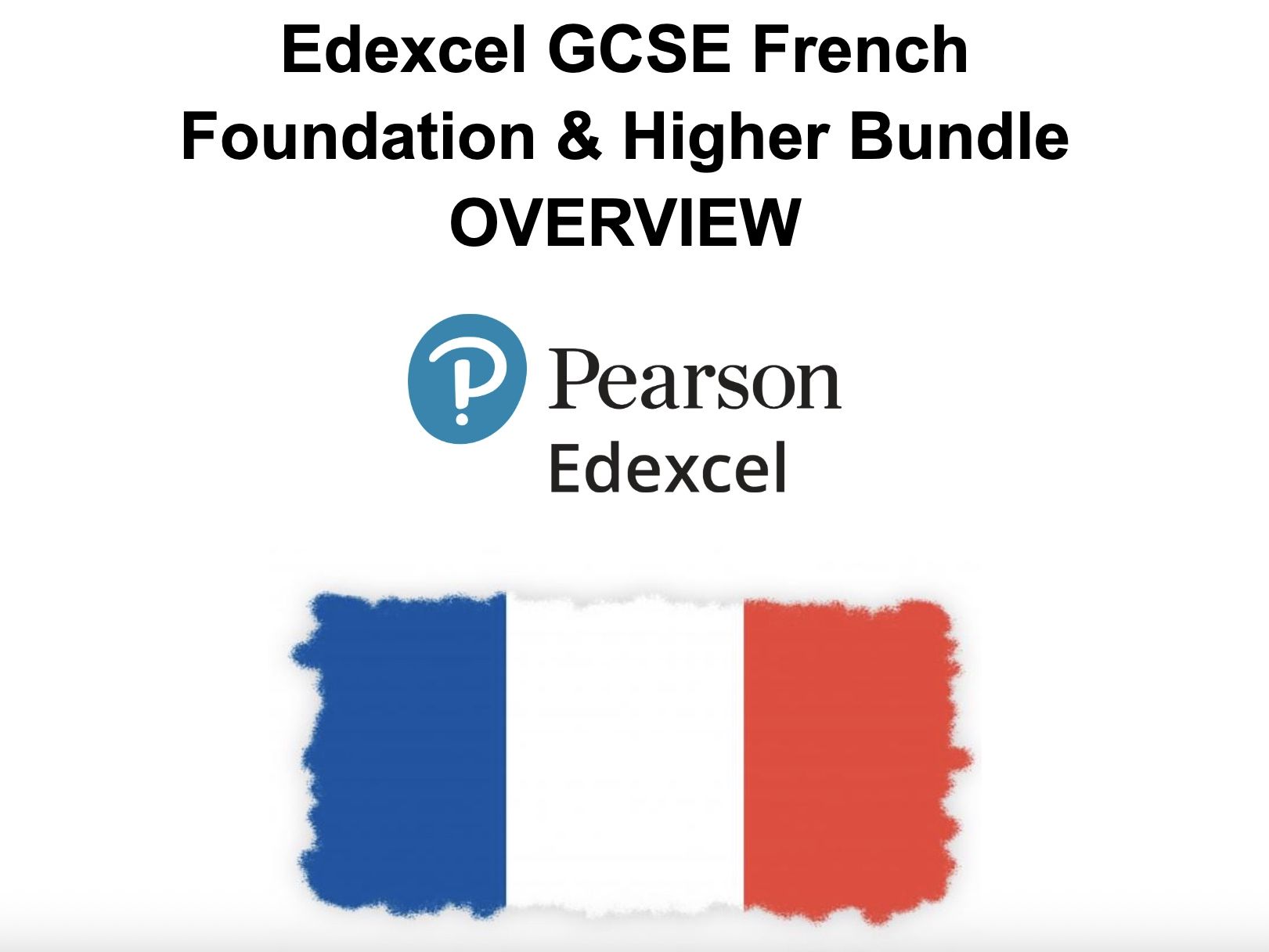 Edexcel GCSE French F & H - Student Booklet - Overview of exam tips
