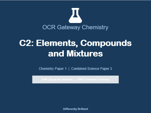 OCR Gateway Chemistry C2:  Complete Teaching & Revision Pack | F & H - inc mark schemes
