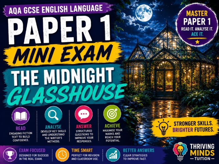 GCSE English Language Paper 1 Mini Exam - The Midnight Glasshouse