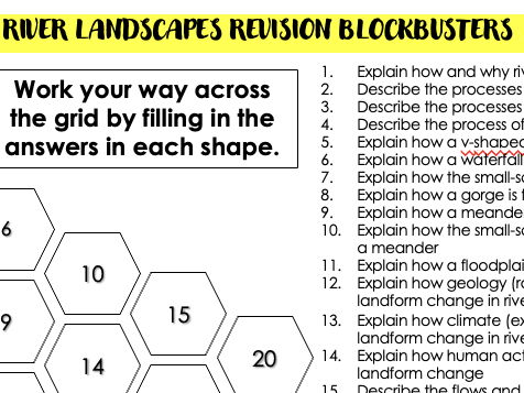 GCSE Revision Rivers Blockbusters WJEC / EDUQAS / AQA