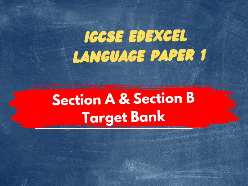 IGCSE English Language Paper 1: Full Skills & Targets EDXECEL