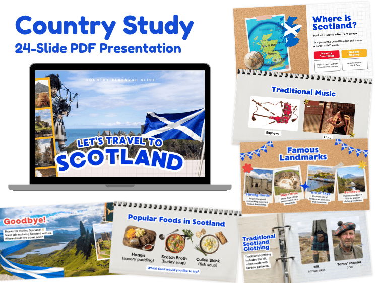 Scotland Country Study | Geography & Culture 24-Slide Presentation