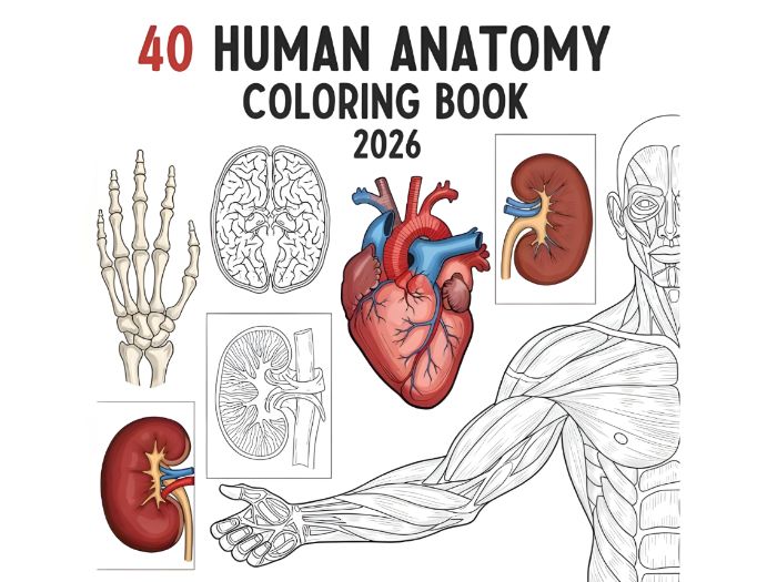 40 Human Anatomy Coloring Book 2026: An In-Depth Visual Guide to Human Biology and Physiology