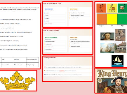 Henry VIII Biography- Fronted Adverbials