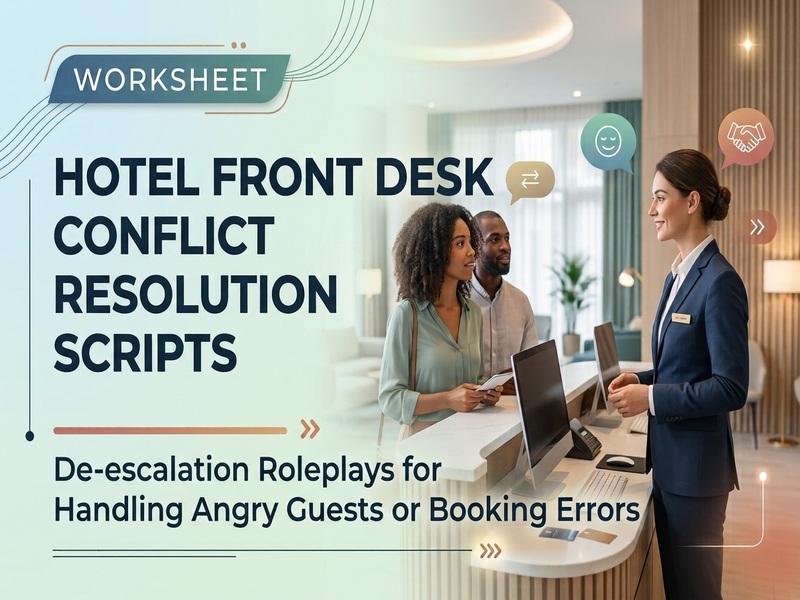 Hotel Front Desk Conflict Resolution Scripts