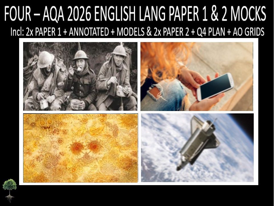 FOUR - AQA PAPER 1 & 2 | 2026 FULL MOCKS | ANNOTATED | Q4 PLAN | AO GRIDS | MODELS