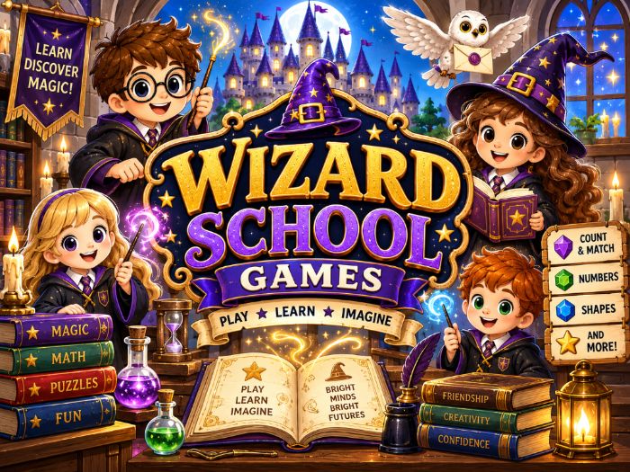 Wizard School Math Games & Centers | Numbers 1–20, Counting & Number Sense | Preschool–Grade 1