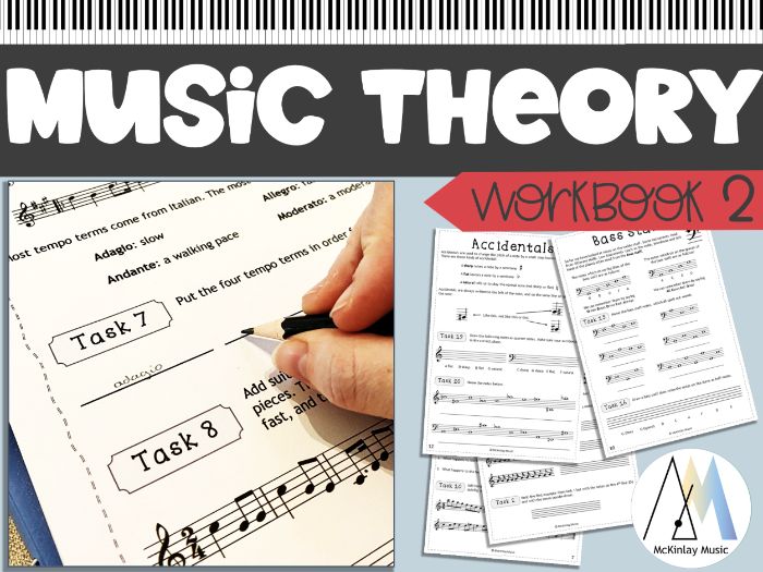 Music Theory Workbook 2 for beginners