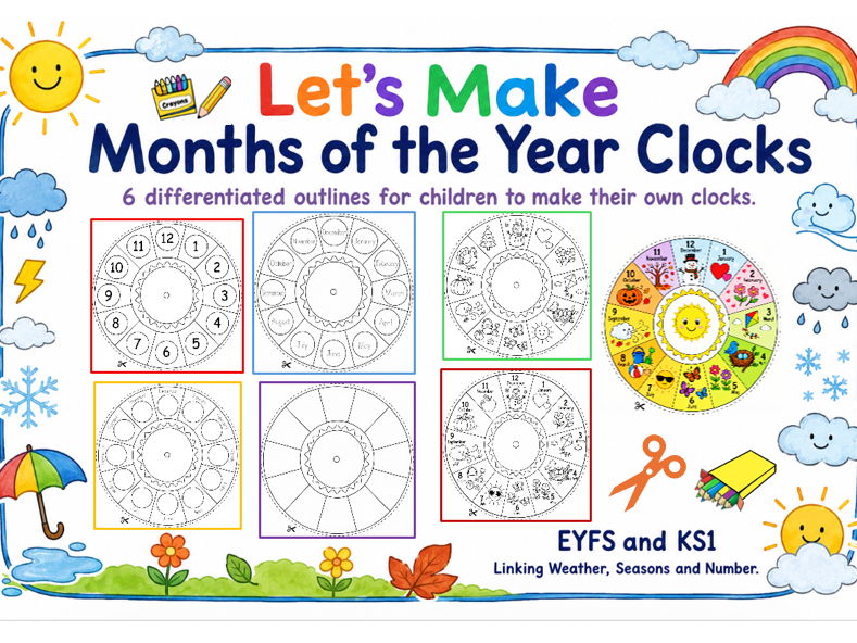 Let's Make Months of the Year Clocks