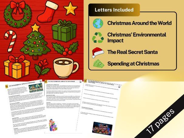Christmas Informational Texts - 4 Engaging Articles - Analysis - ELA