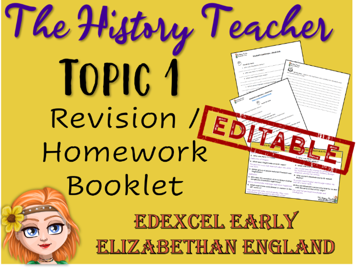 EEE Topic 1 Revision/Homework Booklet - Editable