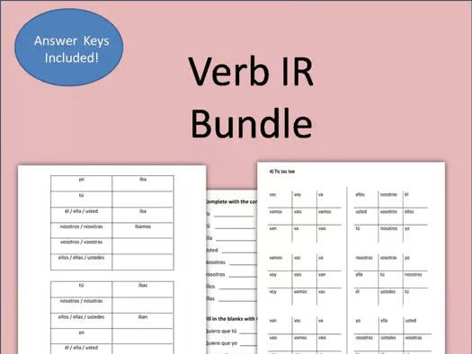 Verb IR Worksheets Bundle | El Verbo IR