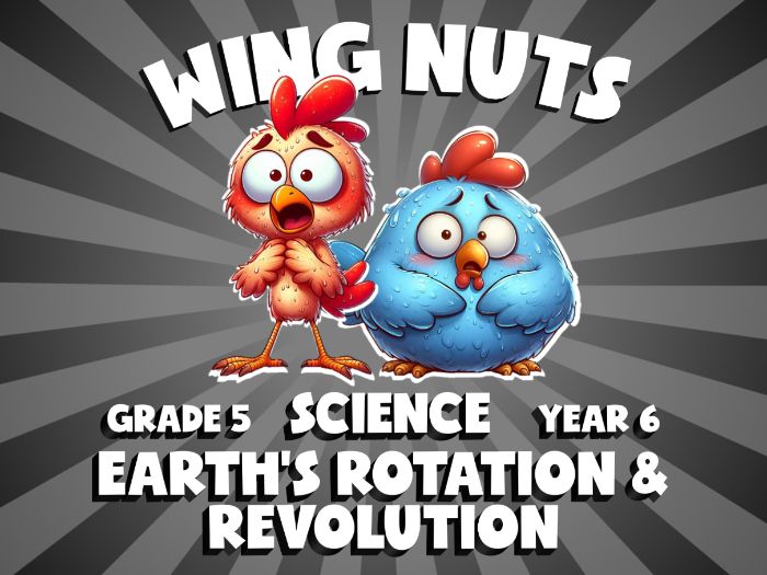 Earth’s Rotation & Revolution WING NUTS Science Game | No-Prep Year 6 Review Activity