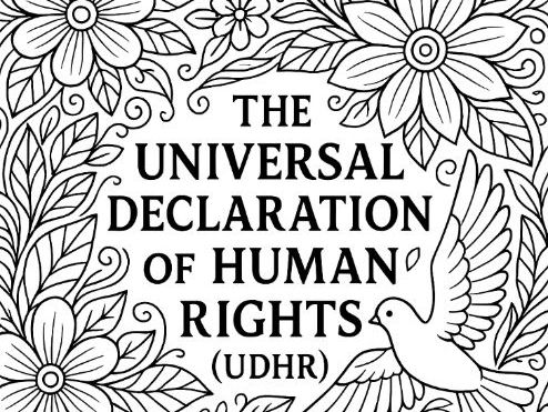 United Nations Universal Declaration of Human Rights Colouring Bundle and Class Assembly Script