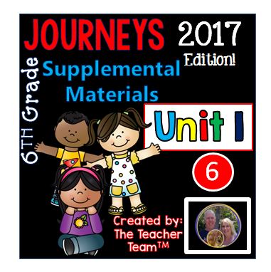 Journeys 2017 6th Grade Unit 1 Supplemental Materials