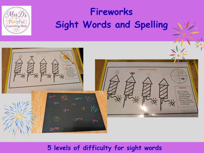 Fireworks Sight / Tricky / Common Words Game