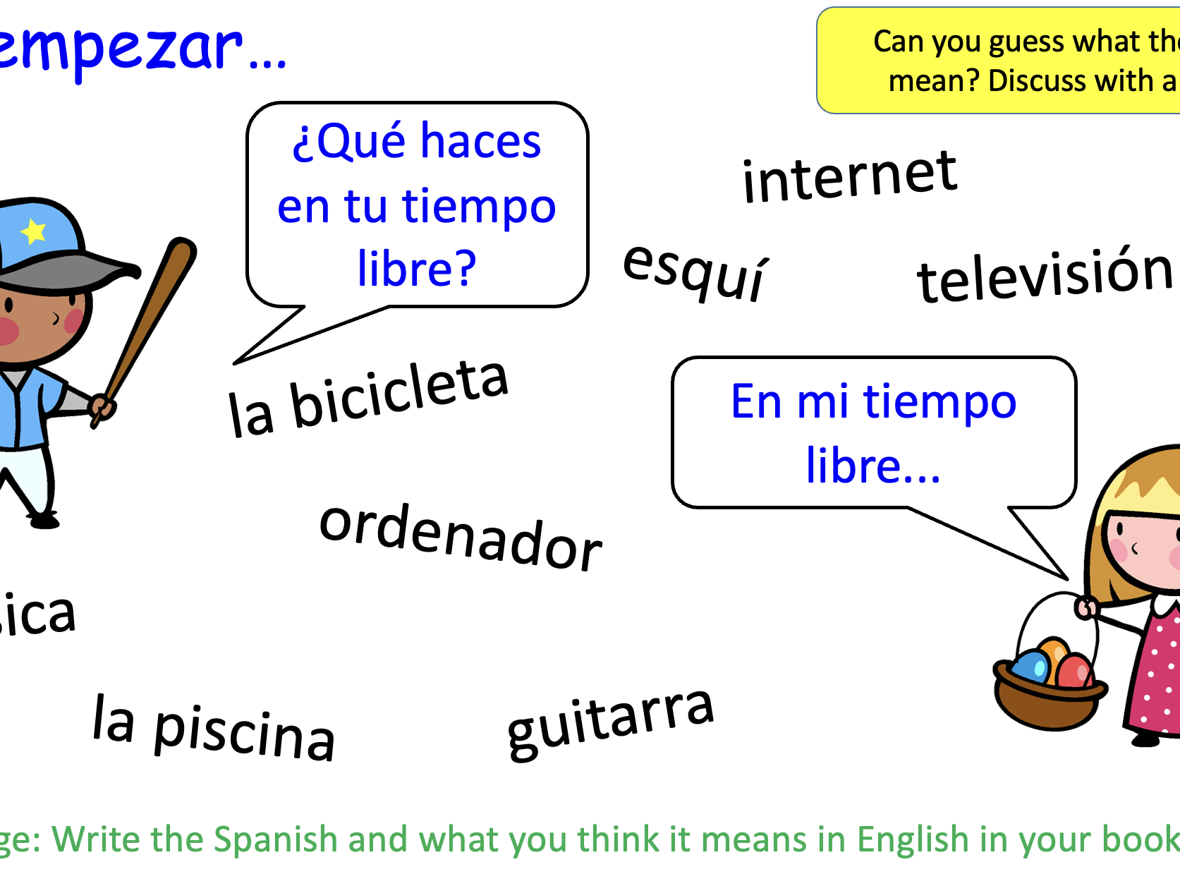 KS3 Spanish Free Time - Complete 7 Lesson Unit BUNDLE (PPT+SB/WS)