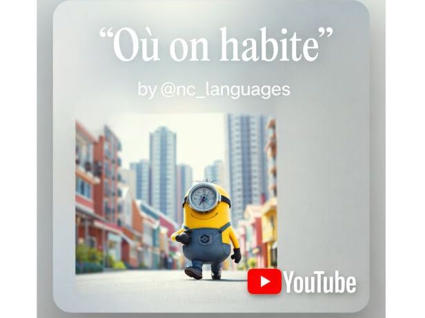 04. FRENCH SONG Year 7. Unit 4: Là où j'habite (Lyrics, Worksheet and Answer key)