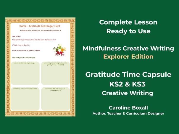 Mindfulness Writing | Gratitude | KS2/3