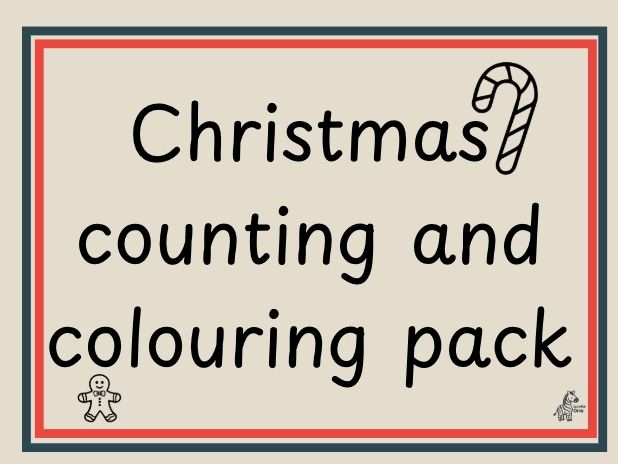 EYFS | KS1 Christmas Counting and Colouring