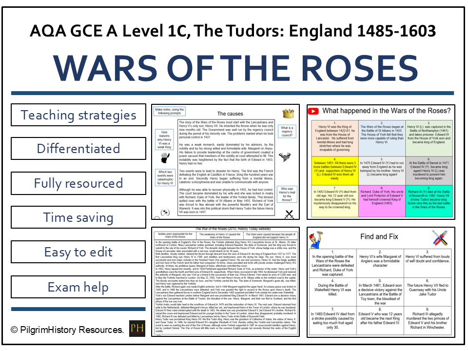 Henry VII & The Wars of the Roses : Causes, Context and Dynastic Change | AQA A Level History