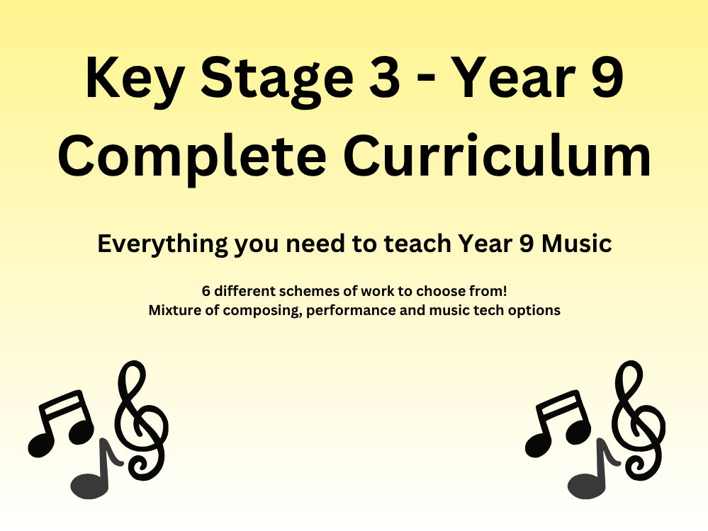 Complete Year 9 Music Curriculum