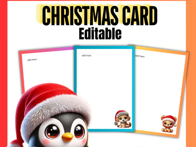 Editable Christmas Party Letter to Parents | Editable Holiday Christmas Cards