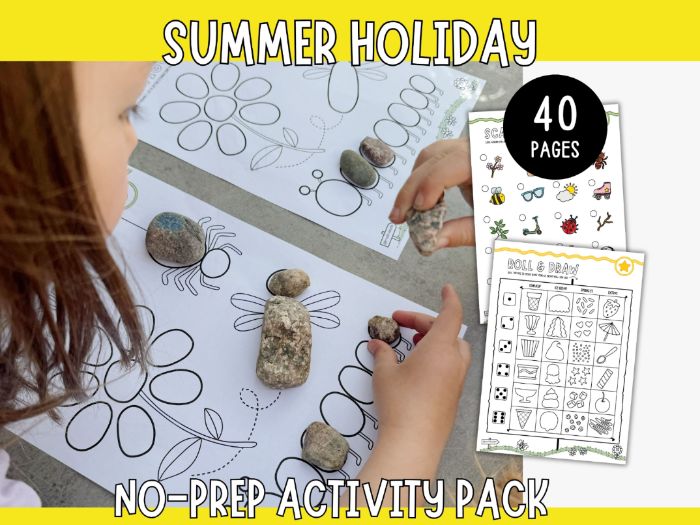 Summer Activity Pack for Kids - Crafts, Games, Challenges & Screen-Free Fun