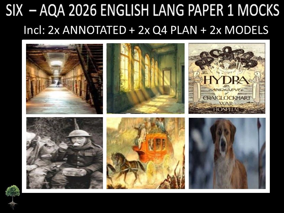 SIX - AQA PAPER 1 | 2026 FULL MOCKS | ANNOTATED | Q4 PLAN | MODELS