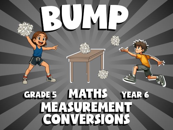 Measurement Conversions BUMP Maths Game | No-Prep Year 6 Review Activity